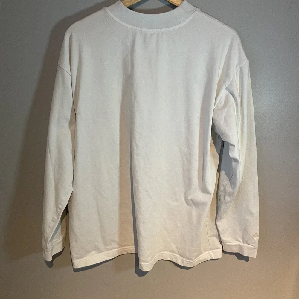 adidas HZ9955 Women's Select Basketball Mock Neck Long Sleeve T-shirt size Large